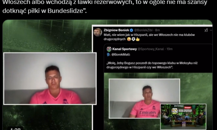 Tak Mateusz Borek ODPOWIADA Zbigniewowi Bońkowi nt. ''DRUGORZEDNYCH KLUBÓW'' we Włoszech xD